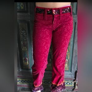 Vintage Patchwork JNCO Pattern Corduroy Velvet Jeans